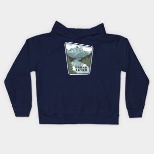 Grand Teton National Park Design Kids Hoodie